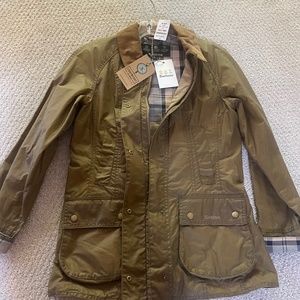 Barbour Lightweight Beadnell Jacket - Size 4 - Sand Color